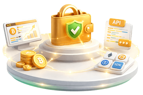 Illustration of TokenBases Wallet-as-a-Service for enterprise digital asset infrastructure