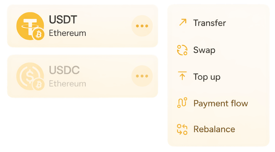 Illustration of multi-chain payment infrastructure complexity